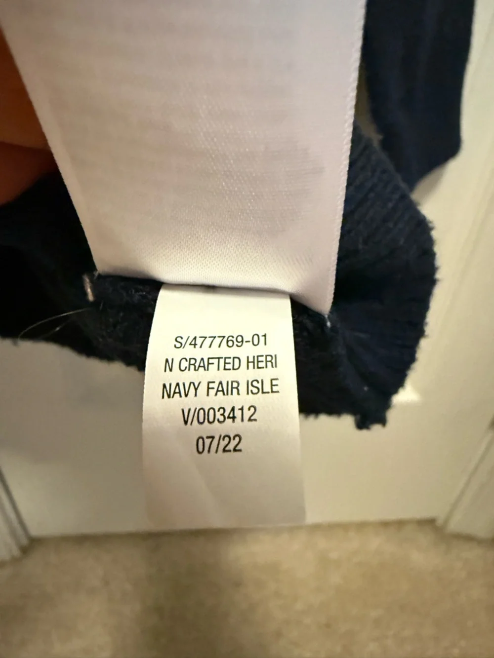 Old Navy Navy Fair Isle Dog Crewneck Sweater size 3T